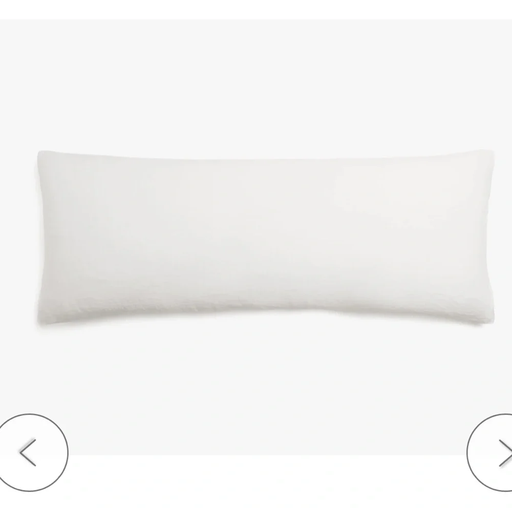 NWT Parachute Vintage Linen Body Pillow Case Antique White Parachute bedding